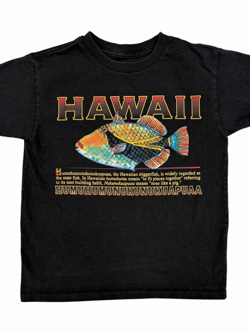Vintage Hawaii Tropical Fish Cropped Baby Tee